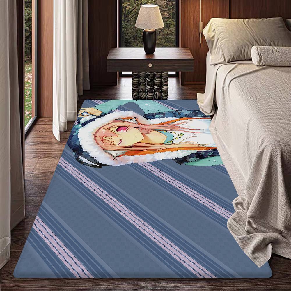 S-Super Sonico Hallway Carpet INS Style Soft Bedroom Floor House Laundry Room Mat Anti-skid Bedside Area Rugs