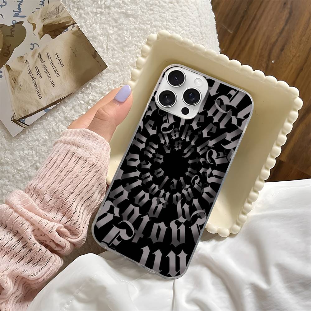 Cool Black Graffiti Phone Case Phone Case For iPhone 17 16 15 14 13 Pro Max Plus Fantasy Glitter Aurora Water Ripple Cover