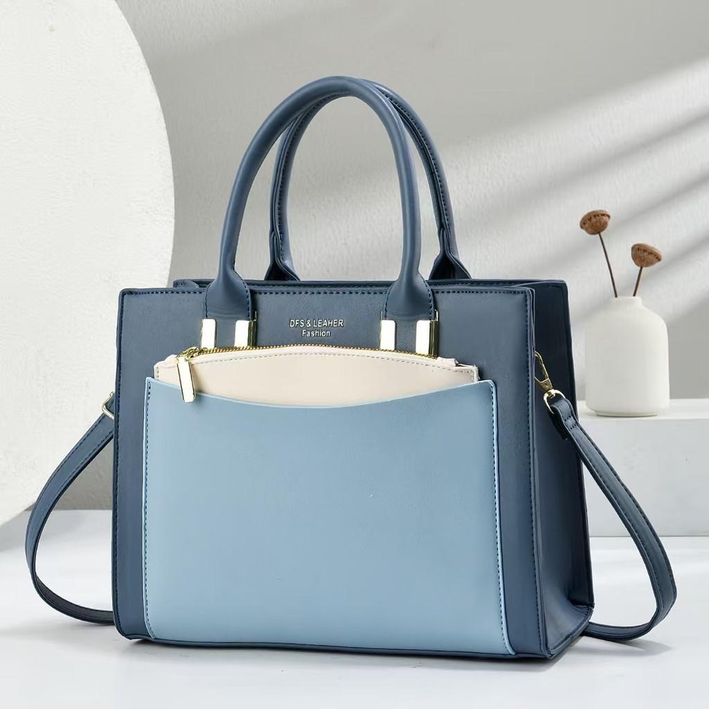 Urban Minimalist Pu Handbag With Lock Closure For Daily Use