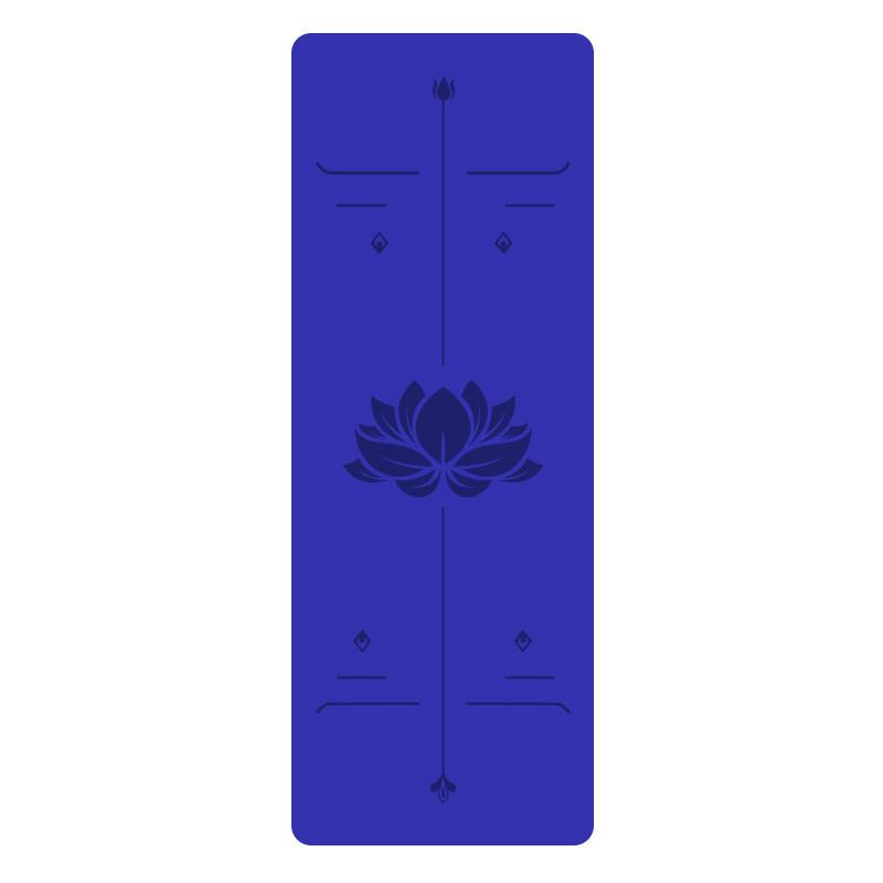 5Mm Natural Rubber PU Yoga Mat Thickened Non-slip Professional Position Line Yoga Mat