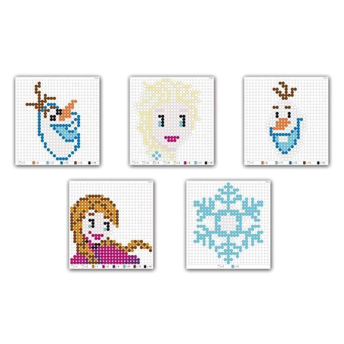 REINE DES NEIGES Perles à repasser créative