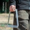Folding Plastic Cooler Box Stand Portable Ice Box Holder Storage Support Shelf For Outdoor Camping Picnic