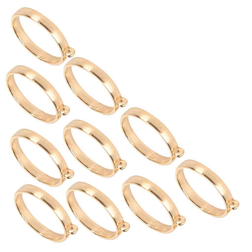 10PCS Round Hollow Frame Pendants for   Jewelry Making Findings Crafting Supplies