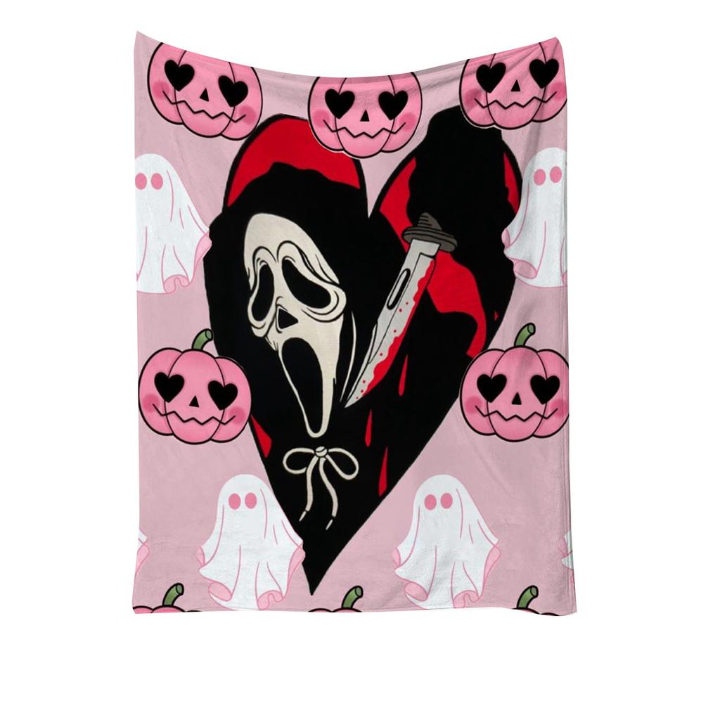 Gothic Blanket, Gift For Ladies And Girls, Spooky Spiderweb Spider Horror Print, Halloween Birthday Christmas Party Gift Home Decor Sofa Throw