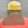 Medieval Wolf Warrior Helmet Warrior Chain-Mail Helmet for Fantasy Perfect for Cosplay, LARP Helmet Collectors Best Gift
