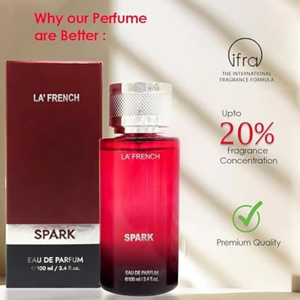 Spark Eau De Parfum – 100ml | Long-Lasting Perfume for Men & Women | Bold, Unisex Fragrance | Ideal for All Occasions | Premium Perfume