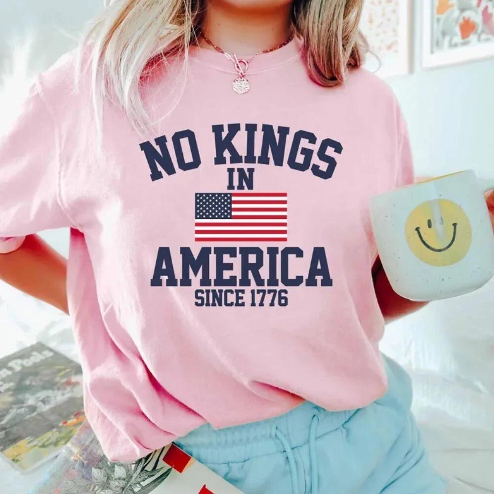 No Kings in America Shirt, Anti-Trump, Protest Shirt, Democracy Tee, Patriotic XXXXL