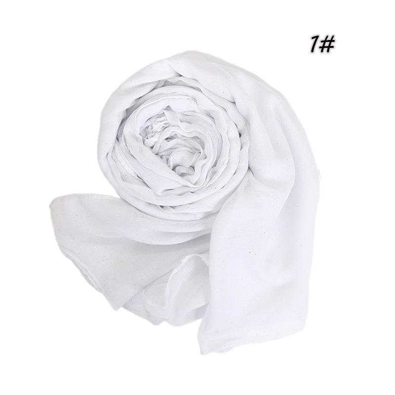 

New bronzing Bali yarn women s scarf monochrome gold sprinkled long scarf elegant and fashionable 180cm