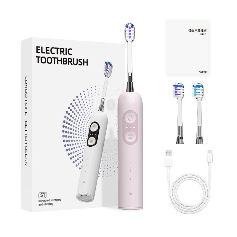 Cleaning Electric Toothbrush Upgraded To 50-degree Large-swing Arc Intelligent Servo Electrical Acoustic Wave Scanning and Vibration Integration