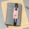 Creative PU Leather Pen Clip Holder Elastic Band Design Portable Pen Organizer for Notebook Diary Work Travel Use