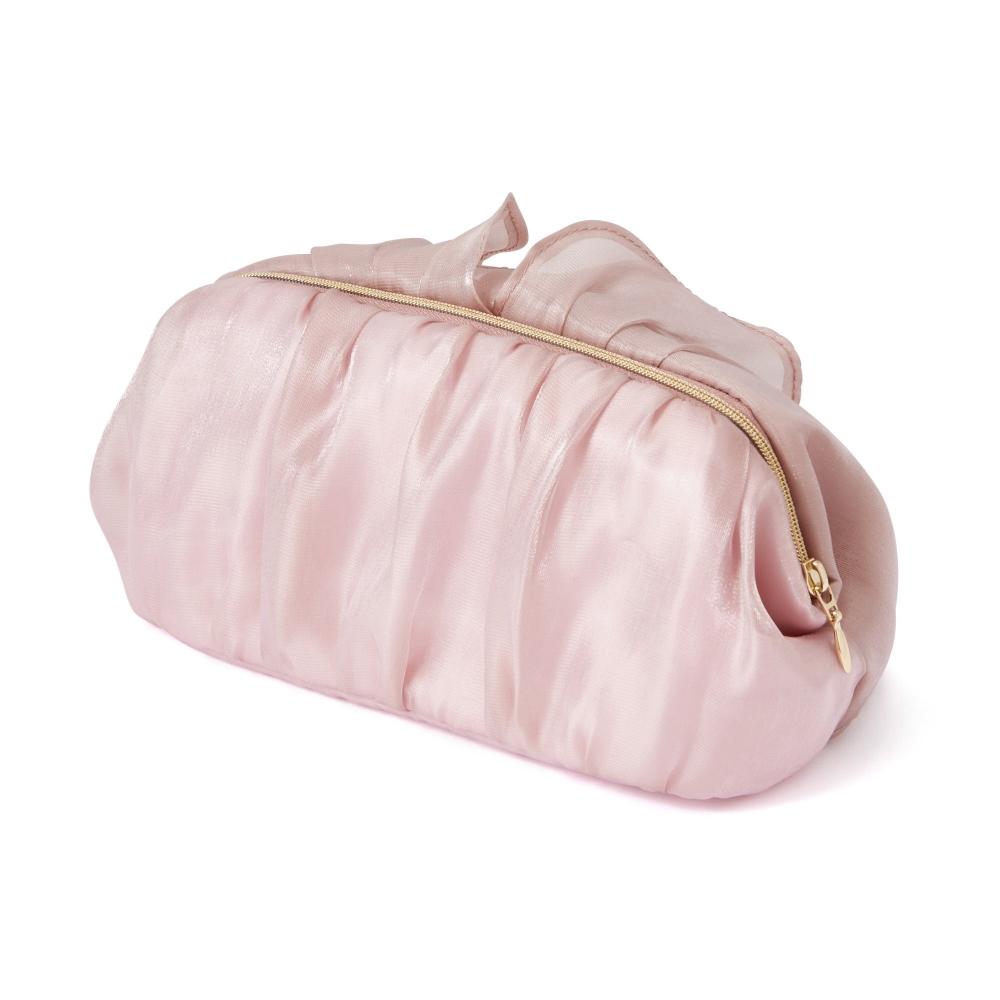 Franc Franc Japan Organza Flower Wire Pouch Pink