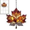 Maple Leafs Gefärbte Acrylfensterdekoration Herbst Ahornblätter Lichtfänger Ornament Fenster Sonnenfänger Thanksgiving Dekoration