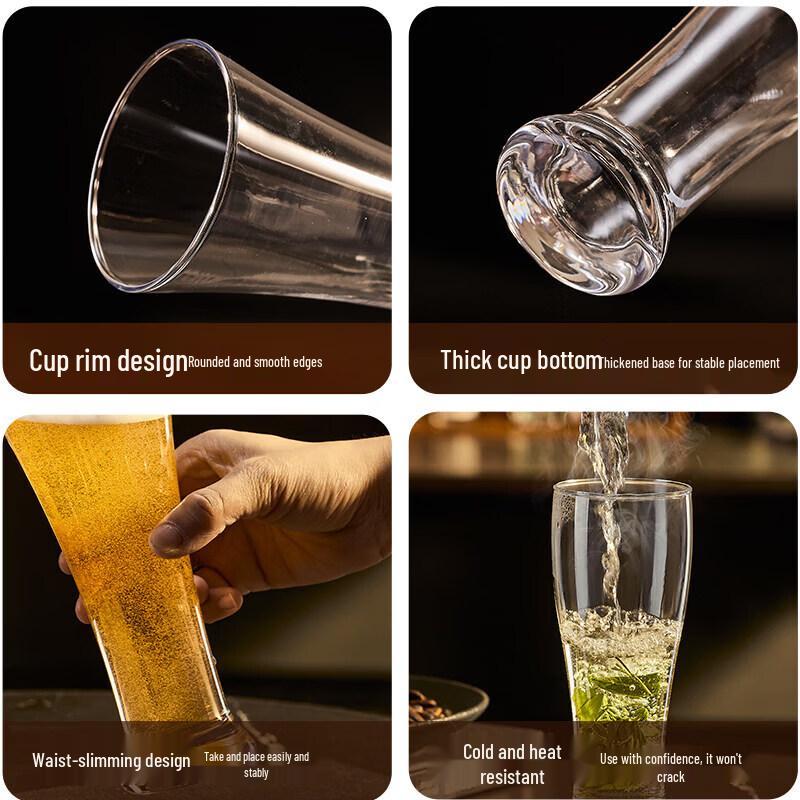 Large Capacity Glass Beer & Beverage Mug