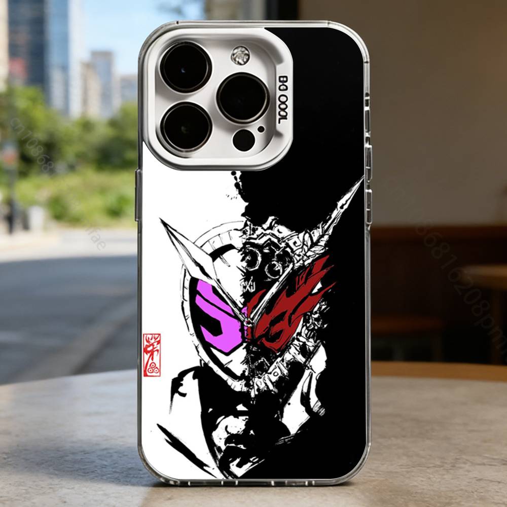 Kamen R-Rider Case for iPhone 16 15 14 13 12 11 Pro Max Plus Air 16E X XR XS Max Hard Shockproof Bumper Cover