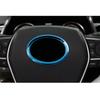1pcs Blue Titanium Car Steering Wheel Cover Trim For Toyota Camry 2018-