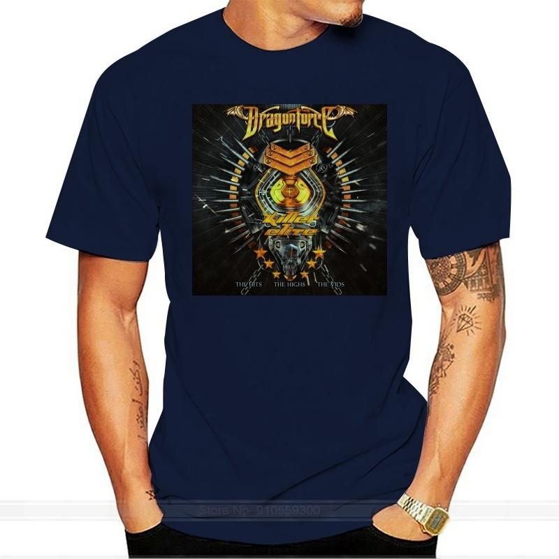 Men t shirt Dragonforce Killer  Black for British Power Metal Band tshirt novelty tshirt S