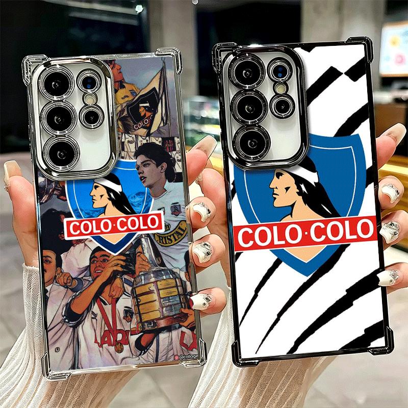 Social Y Deportivo Colo Club Plating Phone Case For Samsung Galaxy S24 S25 FE S26 Edge S23 Ultra S22 S21 Plus S20 Anti-Fall Aira