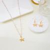 2Pcs Bohemian Shell Starfish Pendant Necklace For Women Conch Seashell Gold Color Metal Chain Choker Summer Beach Party Jewelry