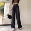 2026 Women's High-Waist Wide-Leg Pants: Slimming, Casual Straight-Leg with Draped Design for Summer