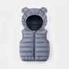 Children's Casual Solid Color Thickened Vests For Boys And Girls