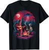 Campfire UFO Adventure Hiking T-Shirt Funny Unisex Alien Bigfoot