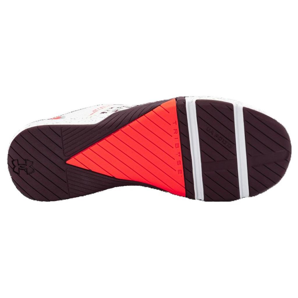 Under Armour TriBase Reign 5 White Clay Deep Red Men Sneakers Beta 3026021-302