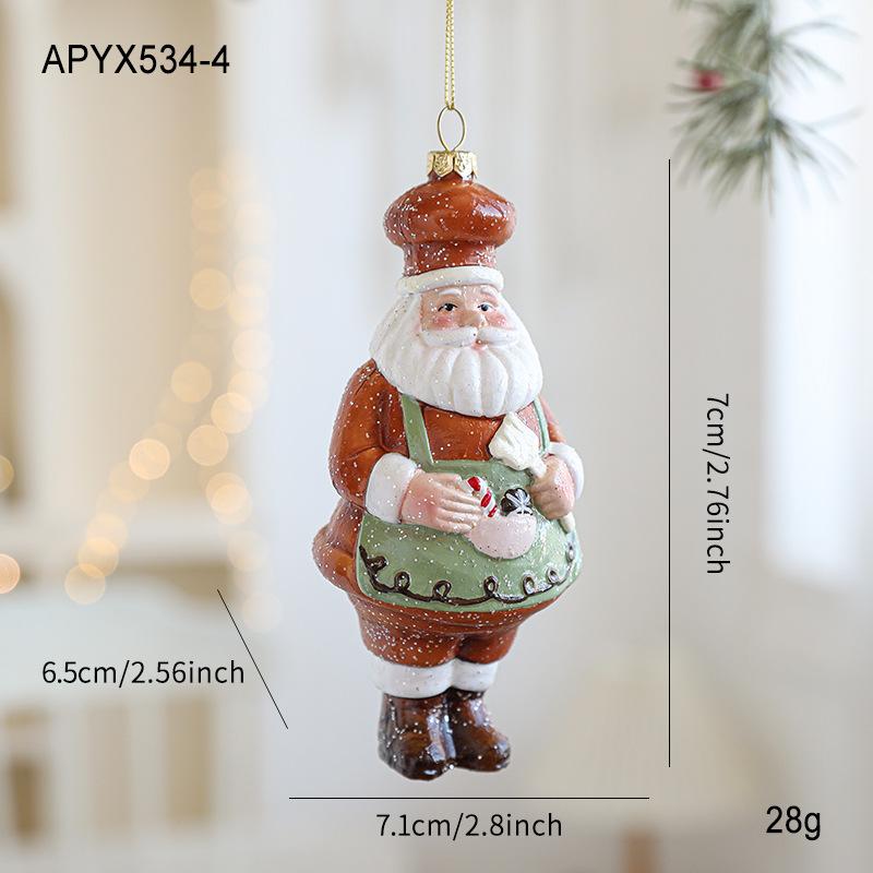 Gingerbread Man Christmas Tree Hanging Ornament Plastic Cute Holiday Pendant For Kids And Adults Home Table Mantel Party Decor