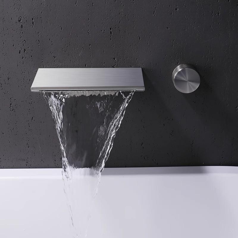 New Bathroom Faucet Basin Faucet Wall Mounted Sink Faucet Lavotory Faucet Basin Taps Hot Cold Waterfall Mixer Tap Crane