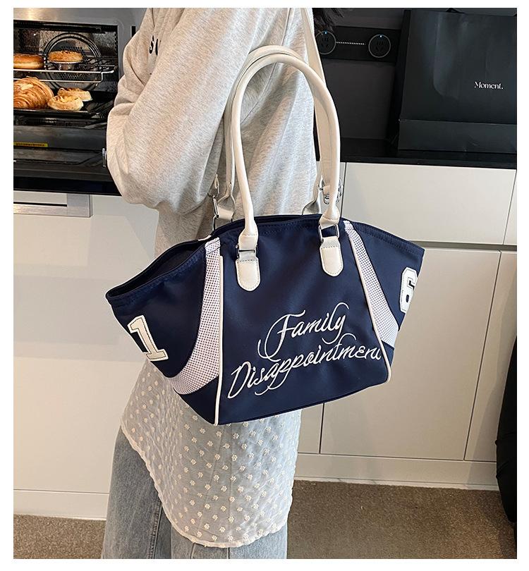 Commuter large-capacity bag women's 2025 new casual versatile nylon cloth shoulder messenger bag portable tote bag