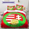 Hungary National Football Team  Pattern Bedding Quilt Set  Home Decoration  Gift (1 * duvet cover + 2 * pillowcase  without core)