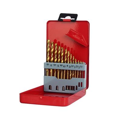 Cobalt Drill Bit Set Twist Drill Bit for Stainless Steel Woodworking Metal Plastic Wood Metric Straight Shank 13/19/25pc