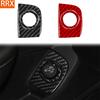For GMC Terrain 2018- Real Carbon Fiber Stickers Door Trunk Switch Panel Trim Frame Car Accessories Interior Decorative