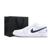 Air Jordan 1 White Blue Low Top Vintage Basketball Shoes Men's Carolina Blue 553558-146(Team2267- )