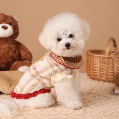 Winterpullover für Haustiere - Kleine Hunde & Katzen - Gemütliche Warme Kleidung für Herbst & Winter