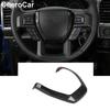 For F-150 Black Wood Steering Wheel Moulding Cover Trim For Ford F150 2015-