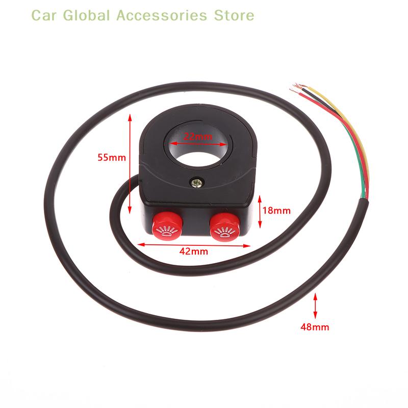 1PC Motor Switches Turn Signal Modification Access Motorcycle ATV 22mm Handlebar Horn And Headlight Combination Switch Button