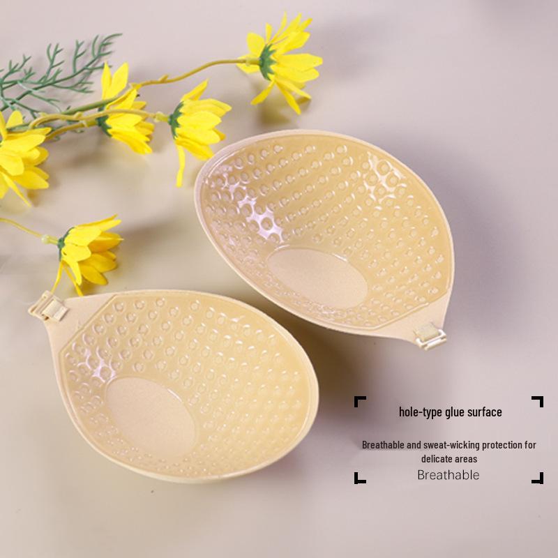 Breathable Strapless Silicone Nipple Covers: Invisible Smooth Round Stickers & Silicone Mango Bra