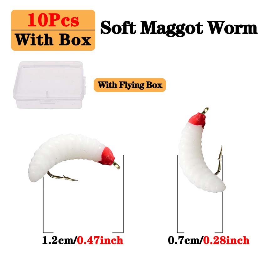 BestCity Fliegenfisch Köder - Orange Marabou Muddler In Größe 8, 10 Stück