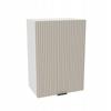 Upper Kitchen Cabinet 50/72 Vigo Body White Front Grooved Cashmere Matte