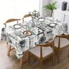 Simple Old-color Classic Pattern Tablecloth - Suitable for Picnics, Camping, Weddings, Partieszyc