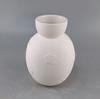 Creative Ceramic Relief Flower Pure White Vase High-End Flower Arrangement Living Room Ornament Simple Ceramic Crafts