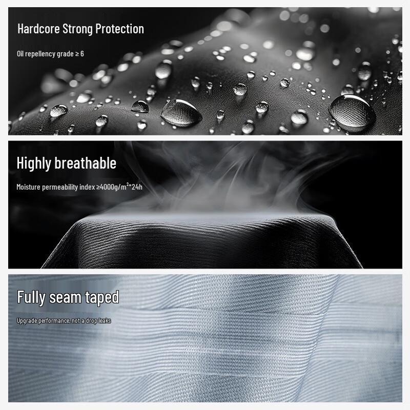 Navigare Men's Outdoor Hardshell Hooded Jacket