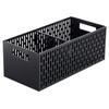 Vegetable Stocker Tower Black, Approx. W15.3xD32xH12.2cm, Stackable, Slide-Out Drawer, Root Vegetable Storage, Vegetable Room