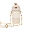 Stainless Steel 304 Bouncing Cover Vacuum Flask, Coffee Thermos Mug, Creative Girls Straw Thermos Cup, Water Bottle