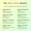 Vela Organic's Multivitamin Face Serum for Multi-Action | Brightening Face, Anti-aging, Hydrating Glowing Skin | with Vitamin A, B, C, E Niacinami