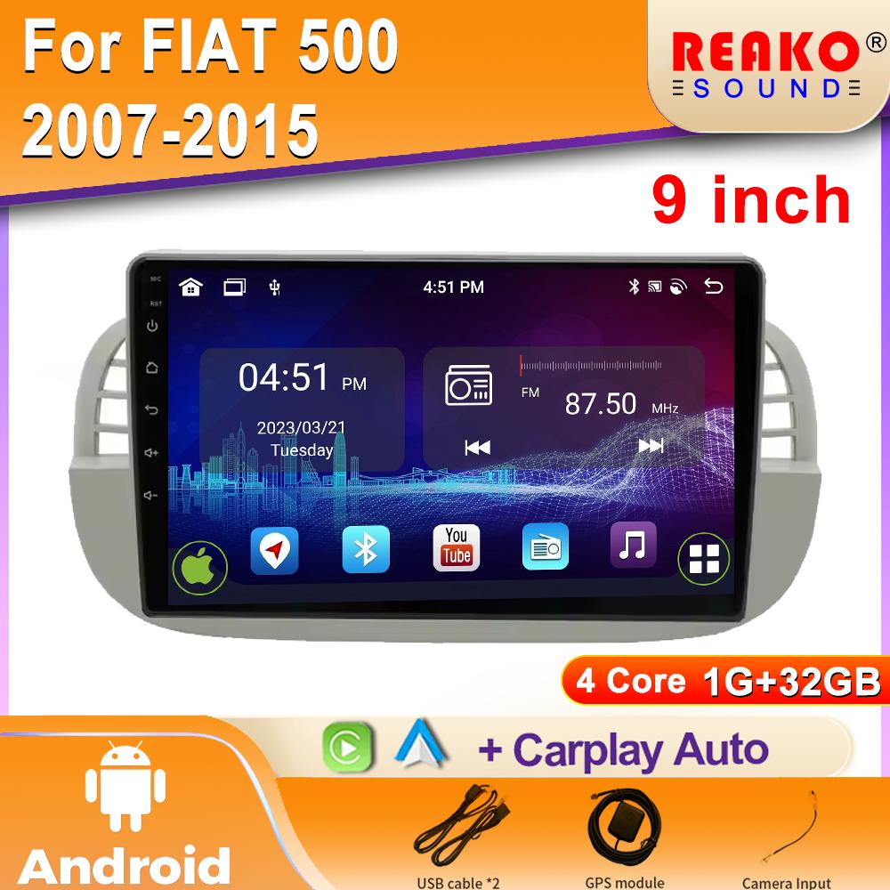 

Android 2K Car Radio For Fiat 500 2007 - 2015 Car Multimedia Video Player Stereo Navigation GPS Carplay Autoradio DSP 4 core 1GB+32GB carplay