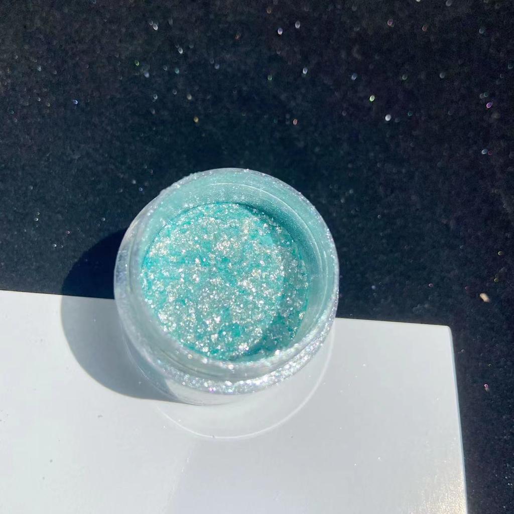 Nail Art Aurora Neon Powder Diy Handmade Nail Art Polarized Opal Powder Shiny Bottled Glitter Powder