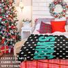 Teal Polka Dot SWAG Winter Summer Flannel Blanket Throw Fleece Soft Fuzzy Plush Cozy Fleece Blankets for Sofa Ideal Gifts