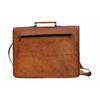 Laptop Vintage Briefcase Brown Real Satchel Bag Goat Artistic Leather Messenger