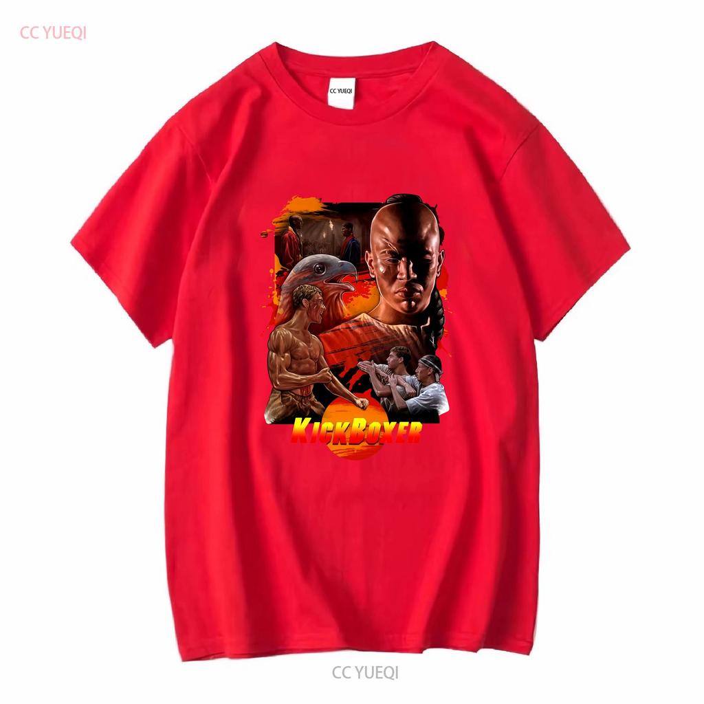 REBAJA Camiseta de Película KickBoxer de Jean Claude Van Damme Algodón Pesado vintage Lavada Transpirable streetwear hombre Ligeramente vintage